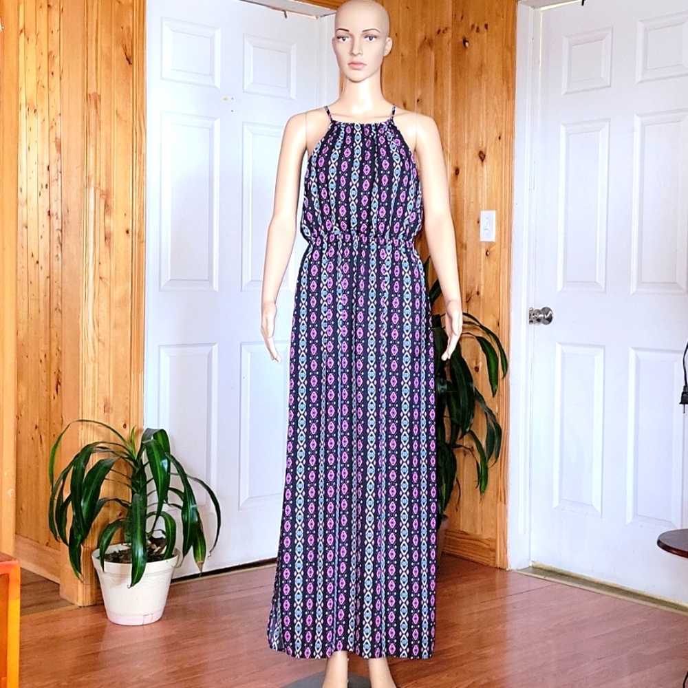 Pink Rose Maxi Dress